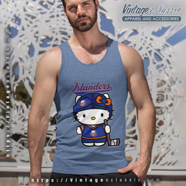 New York Islanders Hello Kitty Shirt Tank Top Racerback New York Islanders Hello Kitty Shirt Tank Top Racerback