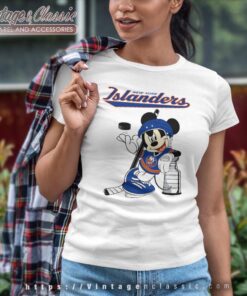 New York Islanders Mickey Stanley Cup Women T shirt