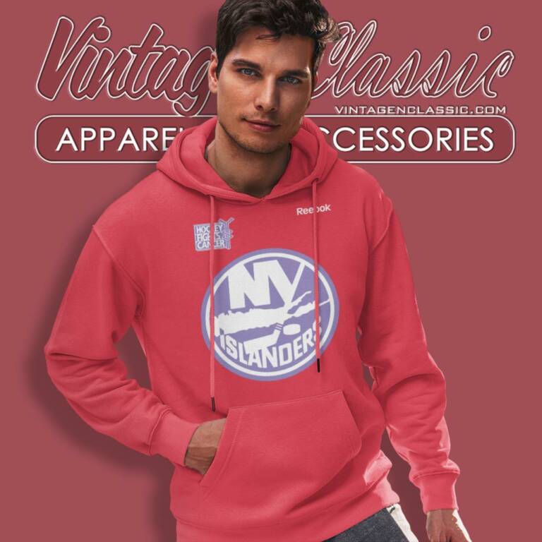 New York Islanders Reebok Hockey Fights Cancer Primary Team Hoodie New York Islanders Reebok Hockey Fights Cancer Primary Team Hoodie