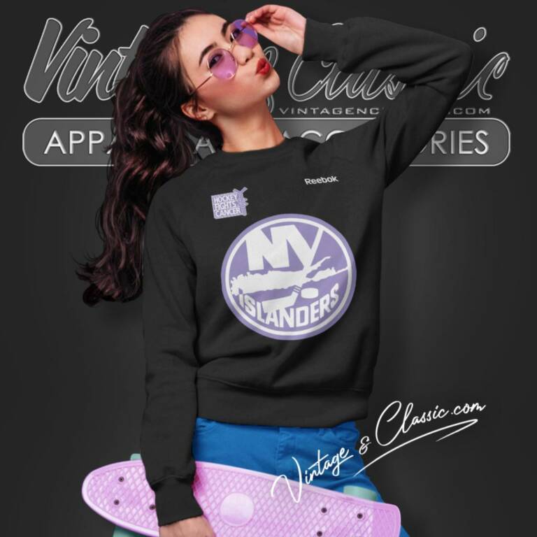 New York Islanders Reebok Hockey Fights Cancer Primary Team Sweatshirt New York Islanders Reebok Hockey Fights Cancer Primary Team Sweatshirt