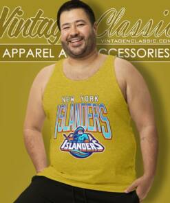 New York Islanders The Fisherman 1990s Retro Nhl Tank Top Racerback