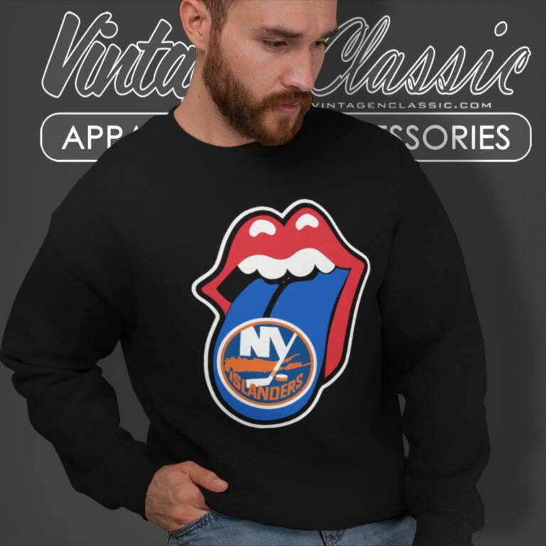 New York Islanders X The Rolling Stones Logo Sweatshirt New York Islanders X The Rolling Stones Logo Sweatshirt