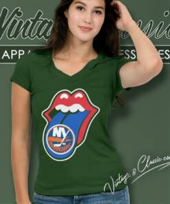 New York Islanders X The Rolling Stones Logo V Neck TShirt