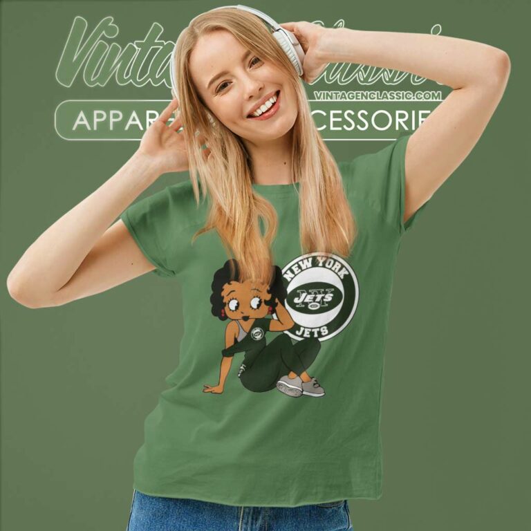 New York Jets Betty Boop Women TShirt New York Jets Betty Boop Women TShirt