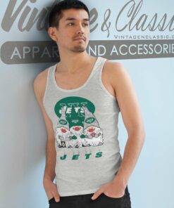 New York Jets Football Gnomes Christmas Tank Top Racerback