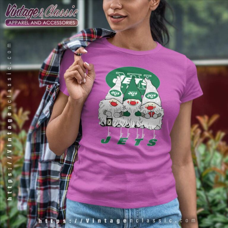 New York Jets Football Gnomes Christmas Women TShirt New York Jets Football Gnomes Christmas Women TShirt