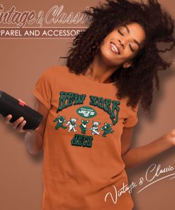 New York Jets Grateful Dead Dancing Bears Women T Shirt