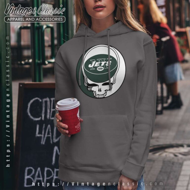 New York Jets Grateful Dead Steal Your Face Hoodie New York Jets Grateful Dead Steal Your Face Hoodie