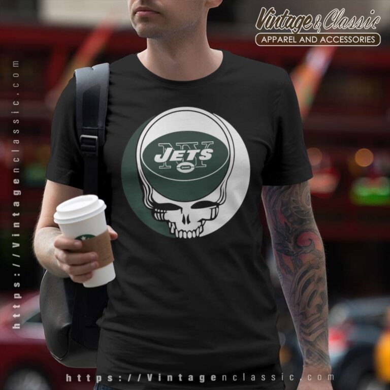 New York Jets Grateful Dead Steal Your Face T Shirt New York Jets Grateful Dead Steal Your Face T Shirt