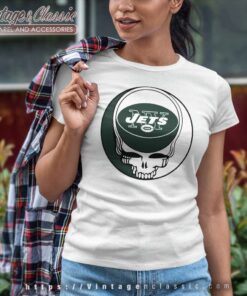 New York Jets Grateful Dead Steal Your Face Women TShirt