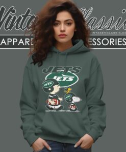 New York Jets Lets Play Football Together Snoopy Shirt Hoodie