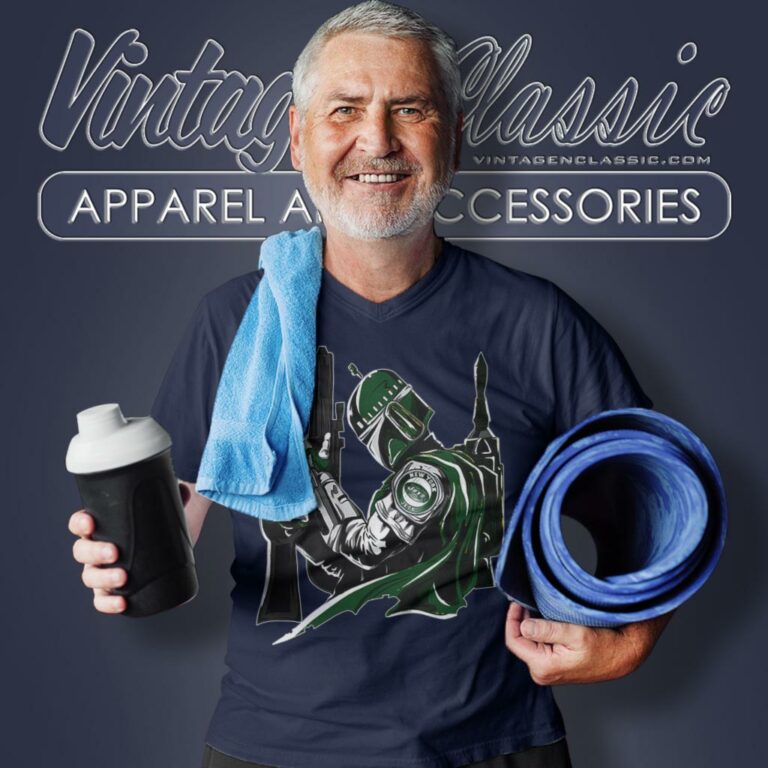 New York Jets Mandalorian Star Wars V Neck TShirt New York Jets Mandalorian Star Wars V Neck TShirt