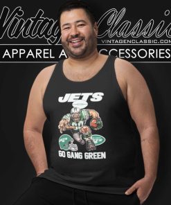 New York Jets Mascot Go Gang Green 2023 Tank Top Racerback