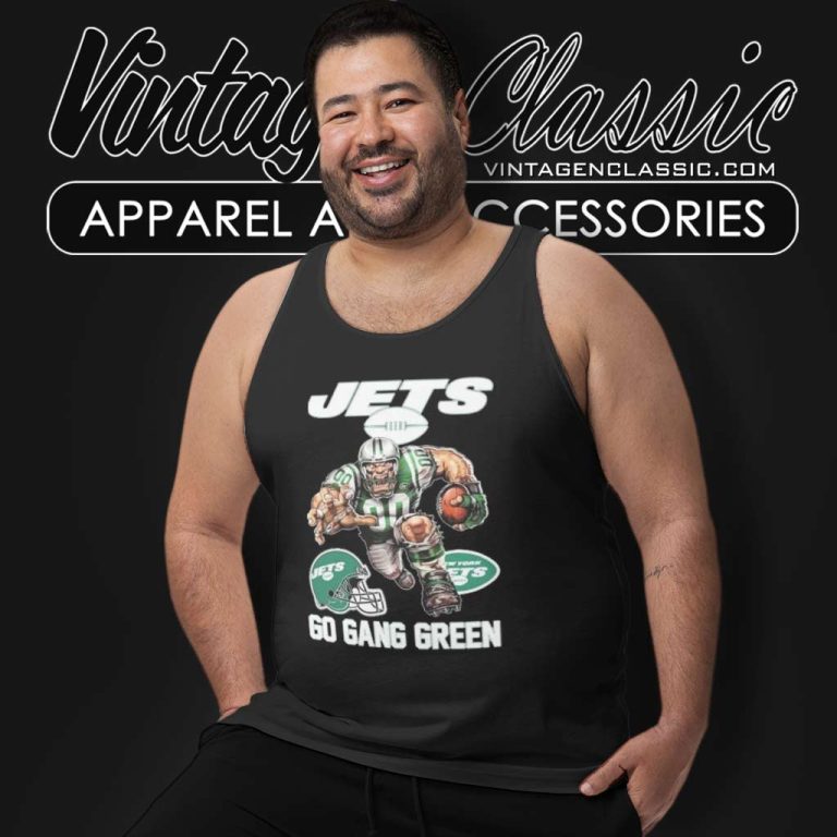 New York Jets Mascot Go Gang Green 2023 Tank Top Racerback New York Jets Mascot Go Gang Green 2023 Tank Top Racerback