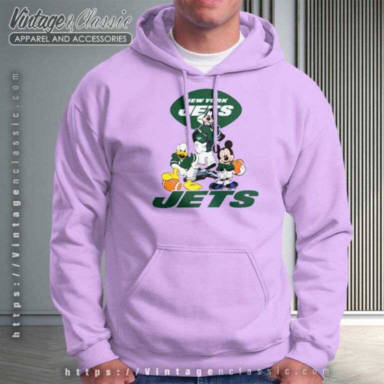 New York Jets Mickey Mouse Donald Duck Goofy Football Hoodie New York Jets Mickey Mouse Donald Duck Goofy Football Hoodie