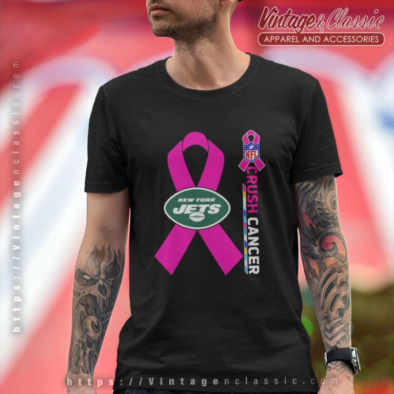 New York Jets Nfl Crush Cancer 2023 T Shirt New York Jets Nfl Crush Cancer 2023 T Shirt