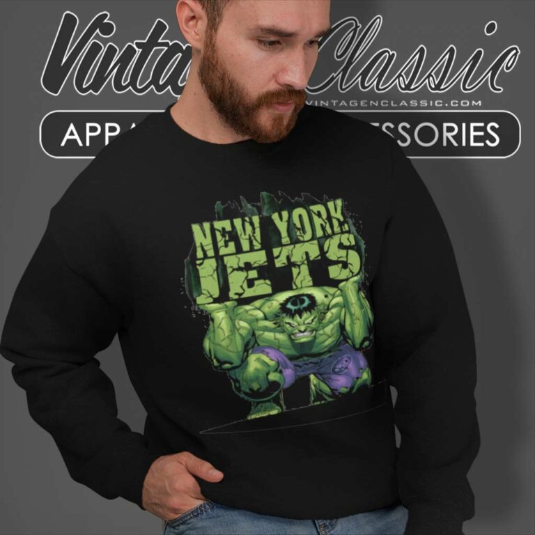 New York Jets Nfl Hulk Avengers Sweatshirt New York Jets Nfl Hulk Avengers Sweatshirt