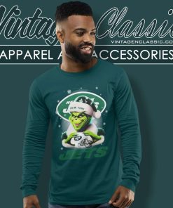 New York Jets Santa Grinch Christmas Love Long Sleeve Tee