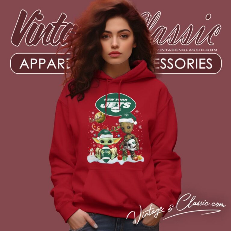 New York Jets Shirt Baby Yoda And Groot Santa Christmas Hoodie New York Jets Shirt Baby Yoda And Groot Santa Christmas Hoodie