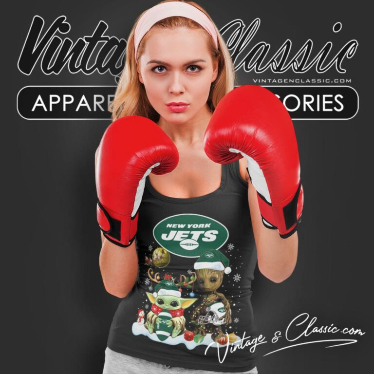 New York Jets Shirt Baby Yoda And Groot Santa Christmas Tank Top Racerback New York Jets Shirt Baby Yoda And Groot Santa Christmas Tank Top Racerback