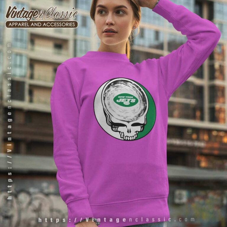 New York Jets Shirt Nfl Grateful Dead Logo Sweatshirt New York Jets Shirt Nfl Grateful Dead Logo Sweatshirt