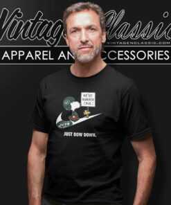 New York Jets Snoopy Are Number One Shirt Nike Just Bow Down T Shirt