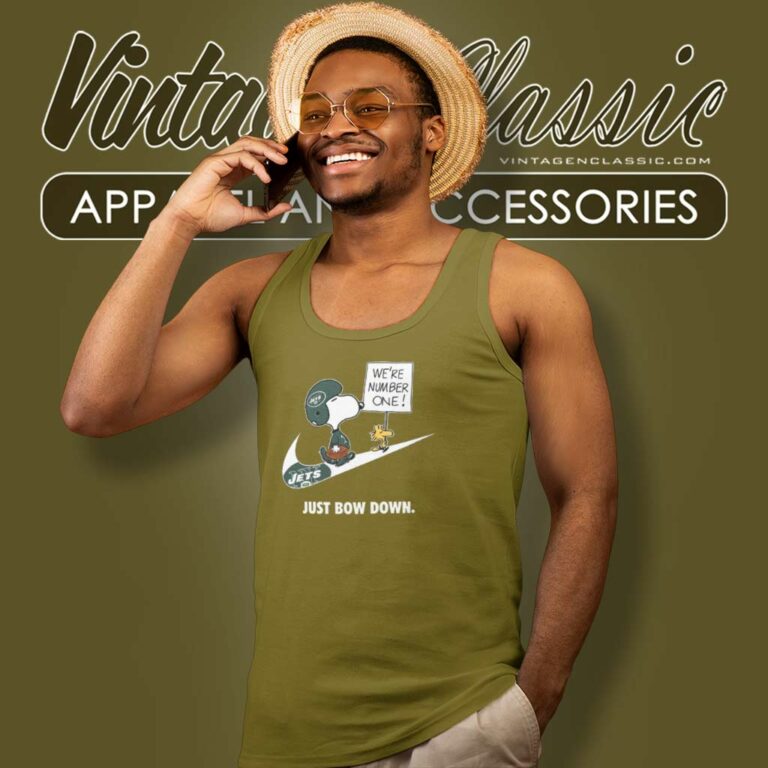 New York Jets Snoopy Are Number One Shirt Nike Just Bow Down Tank Top Racerback New York Jets Snoopy Are Number One Shirt Nike Just Bow Down Tank Top Racerback