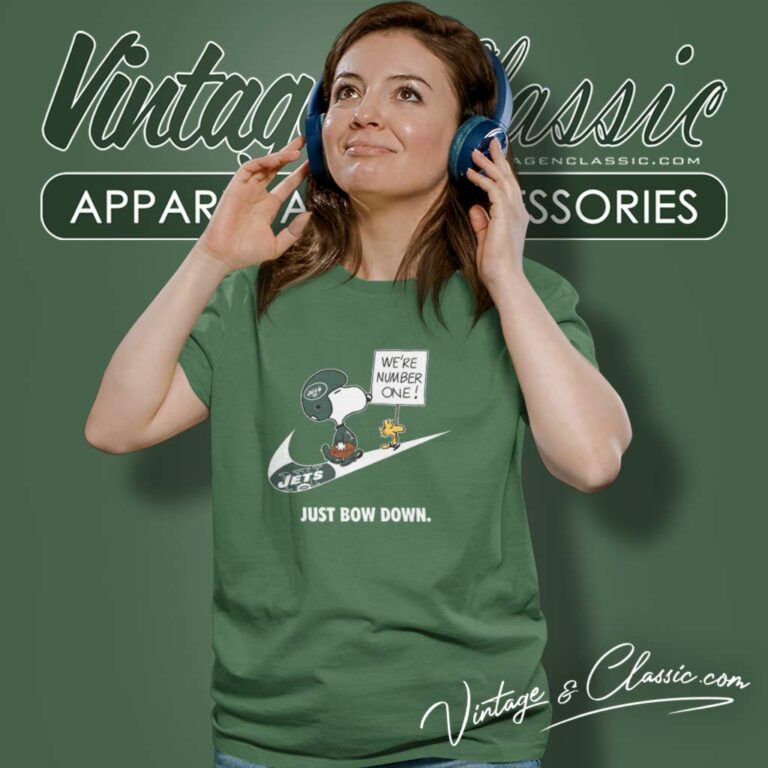New York Jets Snoopy Are Number One Shirt Nike Just Bow Down Women TShirt New York Jets Snoopy Are Number One Shirt Nike Just Bow Down Women TShirt