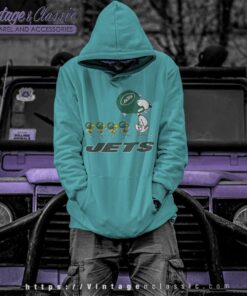 New York Jets Snoopy Woodstock Team Walking Shirt