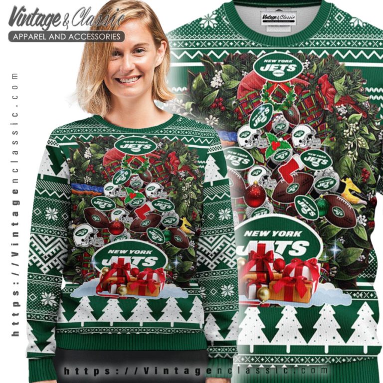 New York Jets Tree Ball Ugly Christmas Sweater Ugly Sweater shirt New York Jets Tree Ball Ugly Christmas Sweater Ugly Sweater shirt