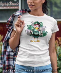 New York Jets Turkey Thanksgiving Women TShirt
