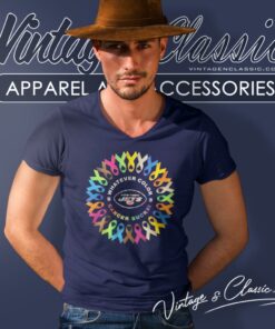 New York Jets Whatever Color Cancer Sucks V Neck TShirt