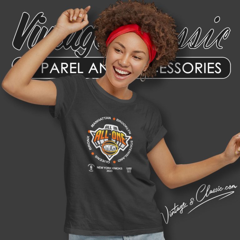 New York Knicks 2023 Playoff Participant Mantra All In All One Women T Shirt New York Knicks 2023 Playoff Participant Mantra All In All One Women T Shirt