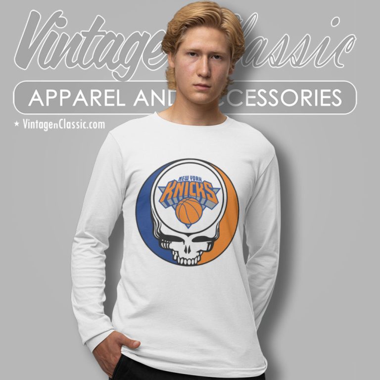 New York Knicks Grateful Dead Steal Your Face Long Sleeve Tee New York Knicks Grateful Dead Steal Your Face Long Sleeve Tee