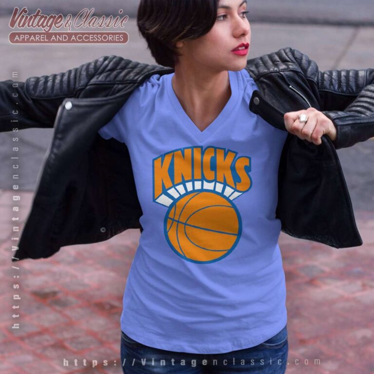 New York Knicks Logo Shirt V Neck TShirt New York Knicks Logo Shirt V Neck TShirt