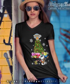 New York Knicks Merry Christmas Snoopy Shirt 5 New York Knicks Merry Christmas Snoopy V Neck TShirt