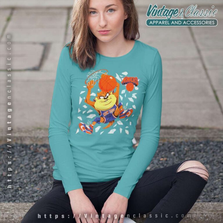 New York Knicks Nba Looney Tunes Long Sleeve Tee New York Knicks Nba Looney Tunes Long Sleeve Tee