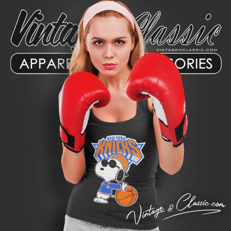 New York Knicks Nba X Snoopy Dog Peanuts Tank Top Racerback New York Knicks Nba X Snoopy Dog Peanuts Tank Top Racerback