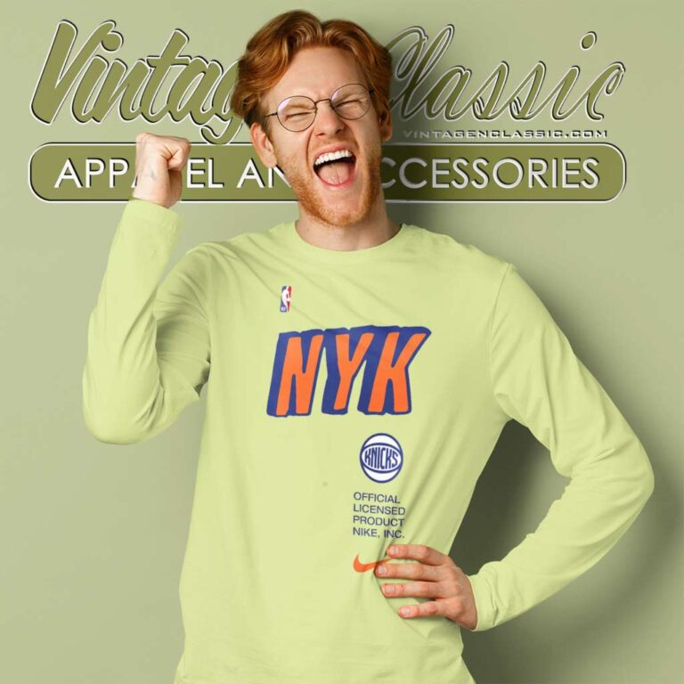 New York Knicks Nike Nba Long Sleeve Tee New York Knicks Nike Nba Long Sleeve Tee