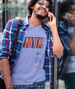 New York Knicks Nike Nba V Neck TShirt