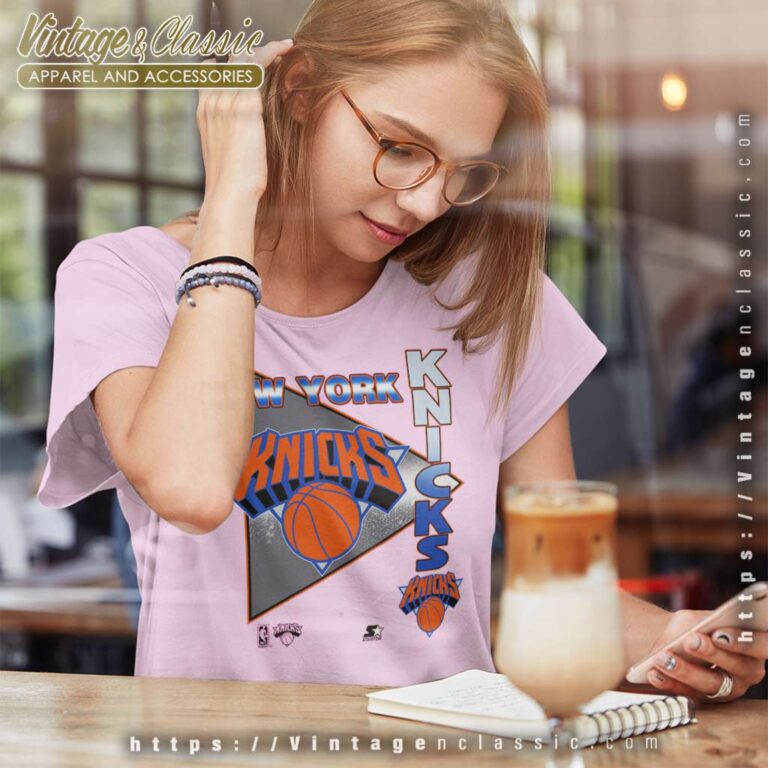 New York Knicks Starter Vintage 90s Women TShirt New York Knicks Starter Vintage 90s Women TShirt