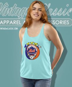 New York Mets Grateful Dead Grateful Bear Tank Top Racerback