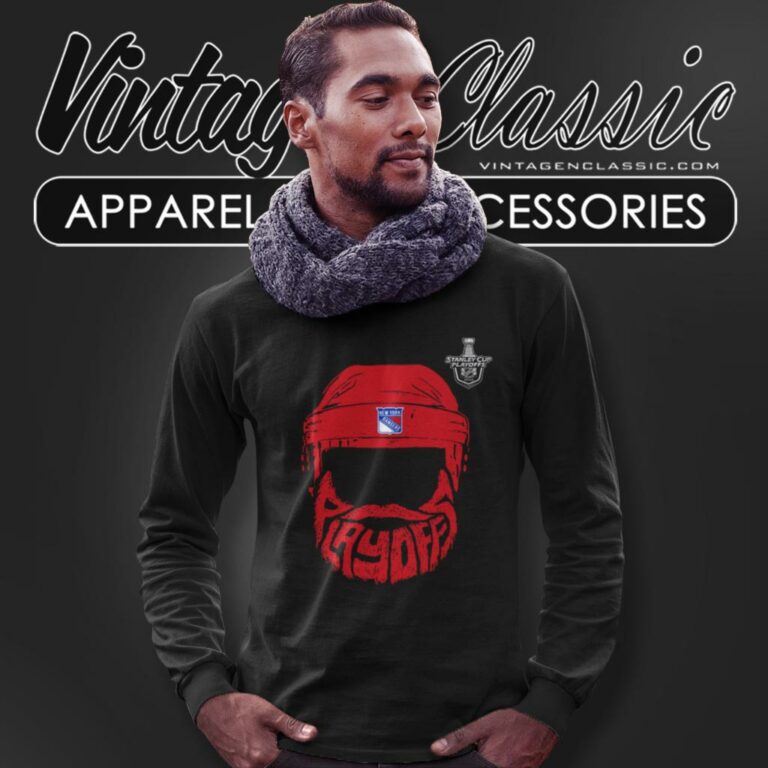 New York Rangers 2016 Stanley Cup Playoffs Bound Bearded Long Sleeve Tee New York Rangers 2016 Stanley Cup Playoffs Bound Bearded Long Sleeve Tee