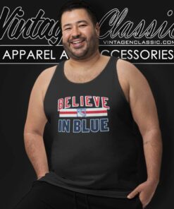 New York Rangers Believe In Blue Tank Top Racerback