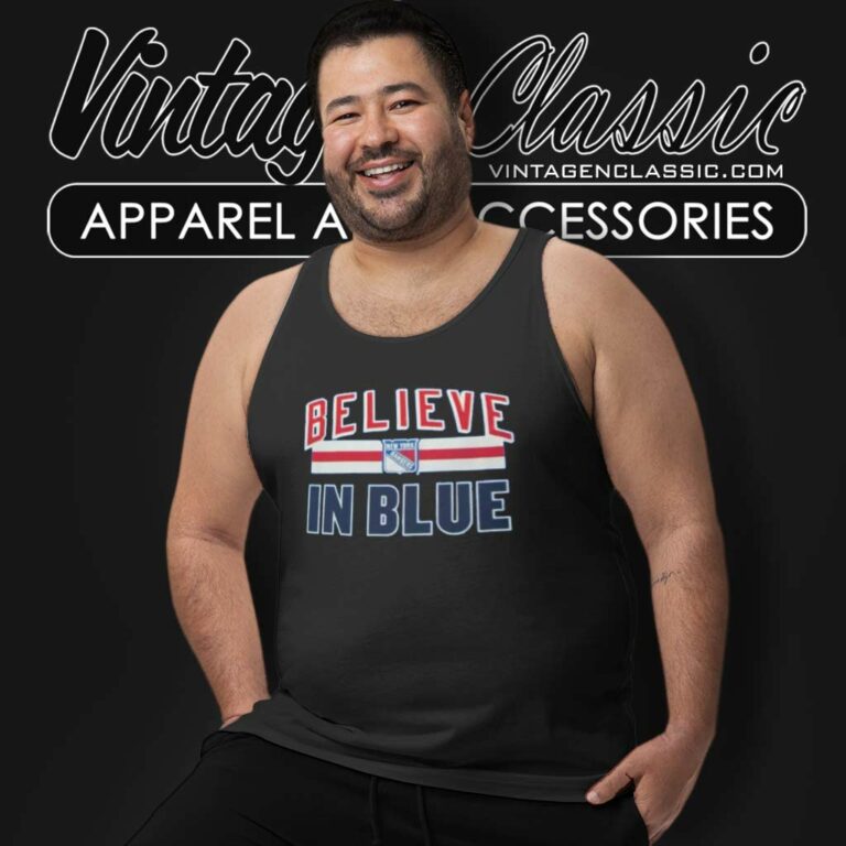 New York Rangers Believe In Blue Tank Top Racerback New York Rangers Believe In Blue Tank Top Racerback
