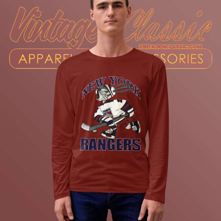 New York Rangers Bugs Bunny Vintage Long Sleeve Tee New York Rangers Bugs Bunny Vintage Long Sleeve Tee
