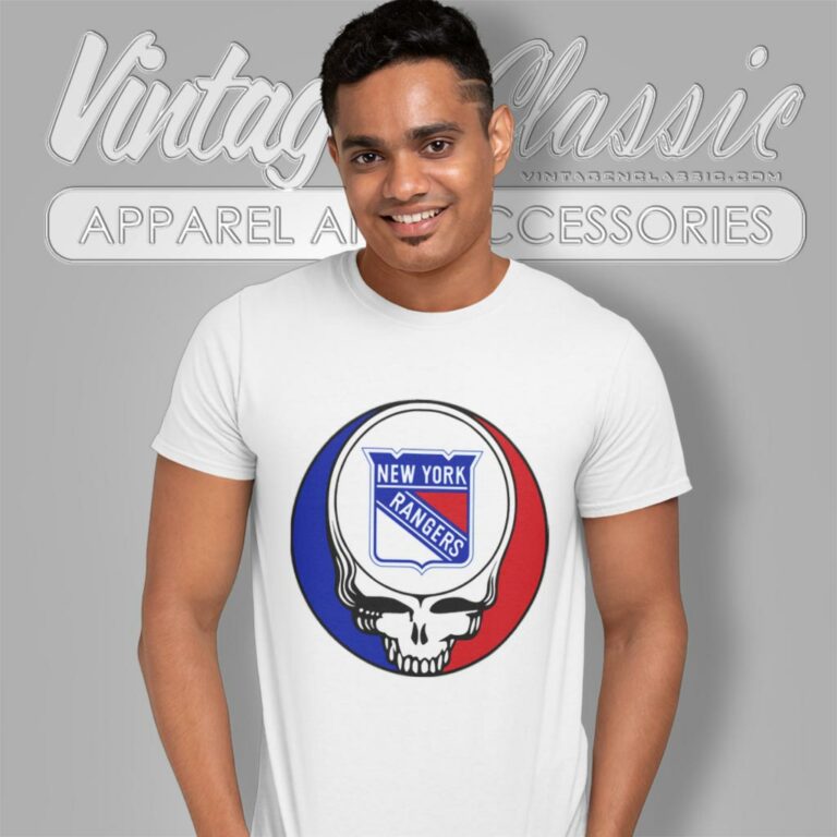New York Rangers Grateful Dead Steal Your Face T Shirt New York Rangers Grateful Dead Steal Your Face T Shirt