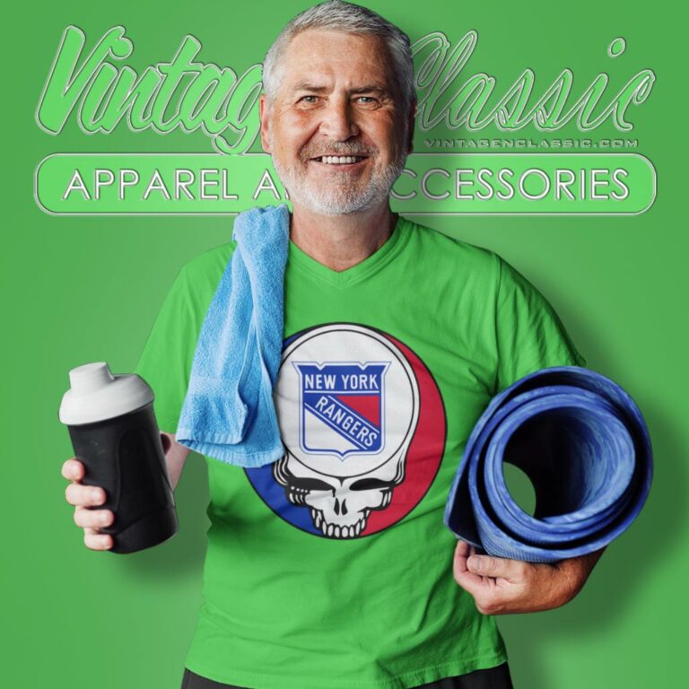 New York Rangers Grateful Dead Steal Your Face V Neck TShirt New York Rangers Grateful Dead Steal Your Face V Neck TShirt