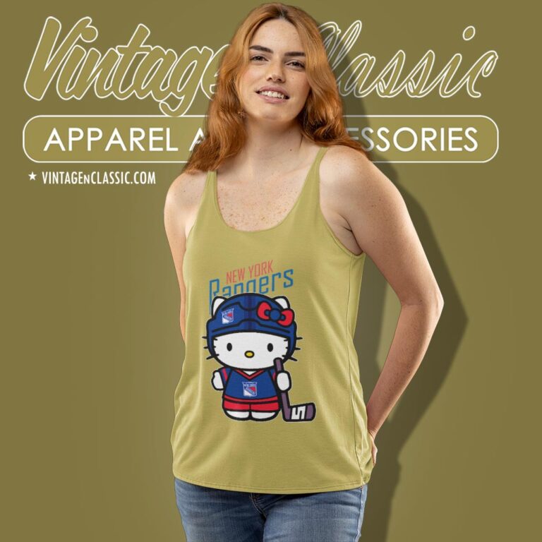 New York Rangers Hello Kitty Shirt Tank Top Racerback New York Rangers Hello Kitty Shirt Tank Top Racerback