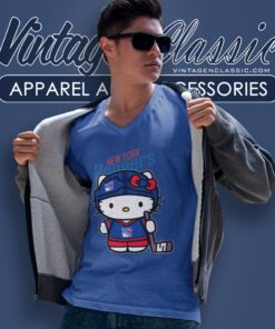 New York Rangers Hello Kitty Shirt V Neck TShirt